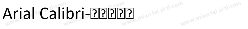 Arial Calibri字体转换